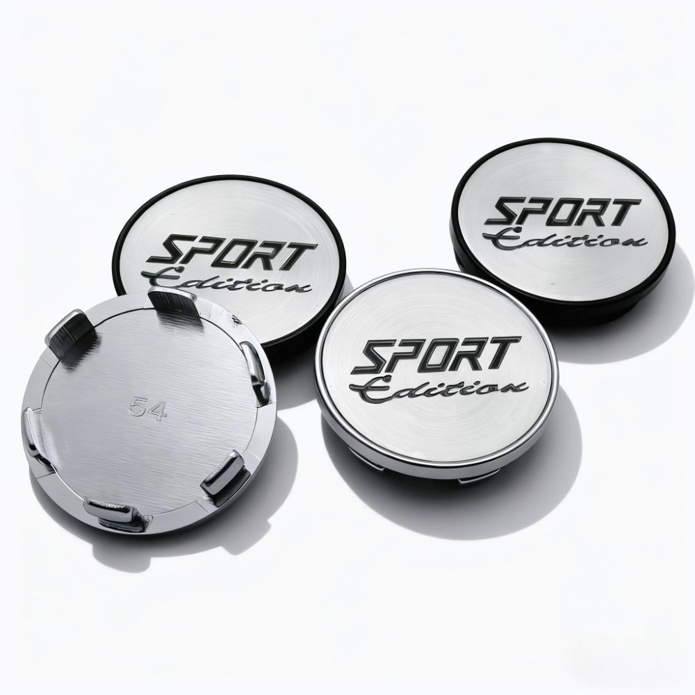 4pcs 54MM 49MM Car Wheel Center Caps With Sport Edition Logo Emblem Wheel Hubcaps Hub Center Dust Cover Replace Car Accessories