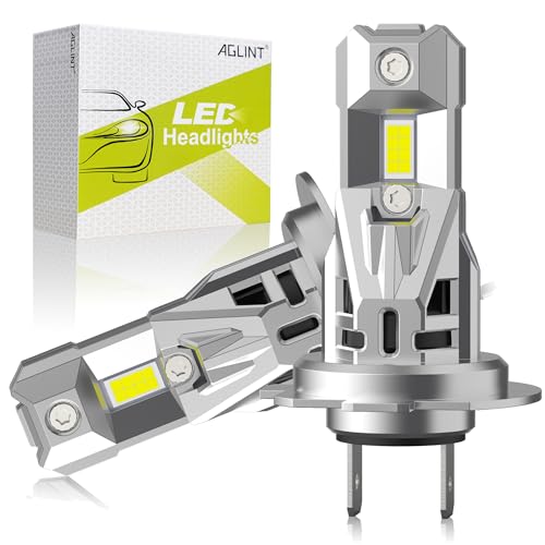 AGLINT H7 LED Headlight, 6,500K, White, Explosive Light, 60W, 2 Pieces, 3570 Chips, 1:1 H7