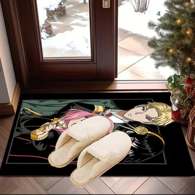 Cute anime spy Famliy Carpet, Chair Rug,Rug for Office Bedroom living rooms, Doormat decor Fan Gift Christmas Gift