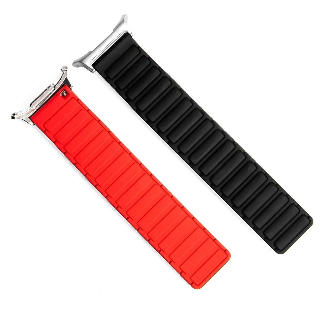 Magnetic Silicone Strap for Samsung Galaxy Watch 7 Ultra 47mm No Gaps Sport Band Bracelet for Galaxy Watch Ultra 47mm Wristband