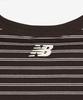 Nyuballanseu Nbneg2W422 / Women Essential Basic Striped Short Sleeve T-Shirt (Brown)