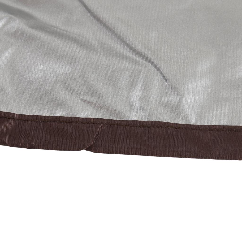 Gartenmöbel Staubschutzhüllen Runde Badewannenabdeckung 190 Silber Polyestertaft Whirlpool Wasserdichte Abdeckung 210x30cm Kaffee