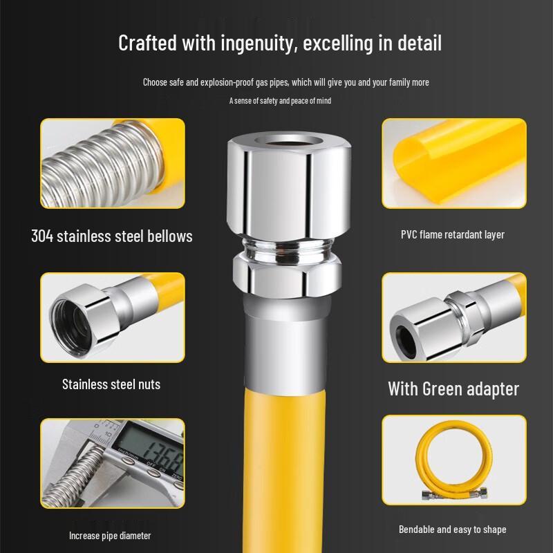 HAISTIK GNJZ-979 304 Stainless Steel Gas Hose