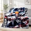 Bleach Pattern Blanket for Home Decoration, Bed, Sofa, Car Travel, Camping, Suitable for All Seasons, Birthday Christmas Gift