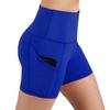 High Waisted Yoga Running Compression Shorts With Side Pockets