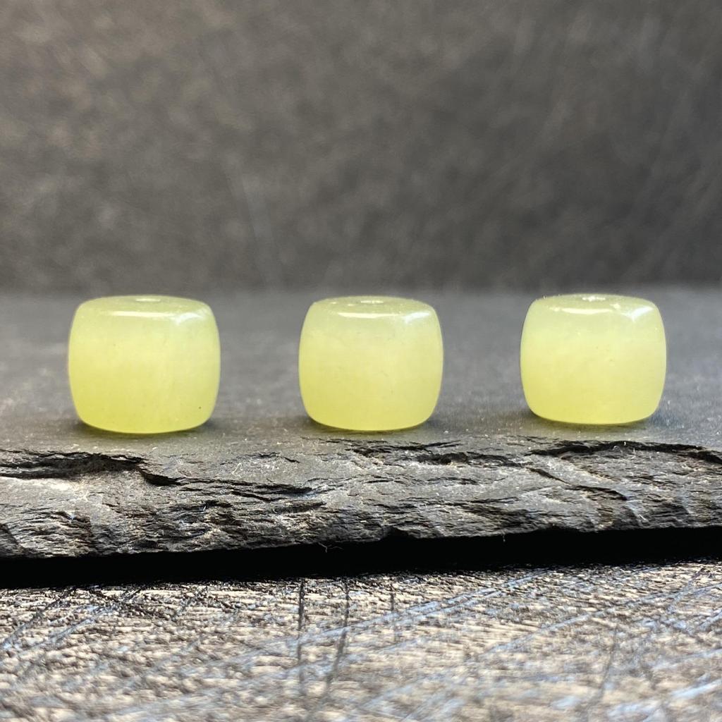 Jade Spinach Green Old-Style Barrel Beads for Bracelets & Necklaces DIY Jewelry Accessories
