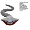 3D Tištěná Hračka Mořského Zvířete Hororová Figurka Mořského Tvora s Pohyblivými Klouby Artikulovaný Mytický Model Oceánského Predátora Dekorace Ornament