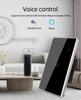2023 New Arriving Touch Wall Switch Tuya Smart Home Wall Switch US & EU Standard 1/2/3/4 Gang Wall Switch with Metal Bezel