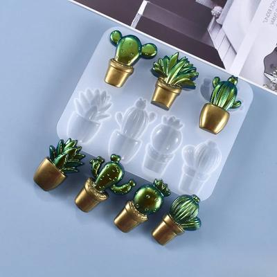 Transparent Silicone Mould Dried Flower Resin Decorative Craft DIY Cactus Mold Epoxy Resin Molds for Jewelry