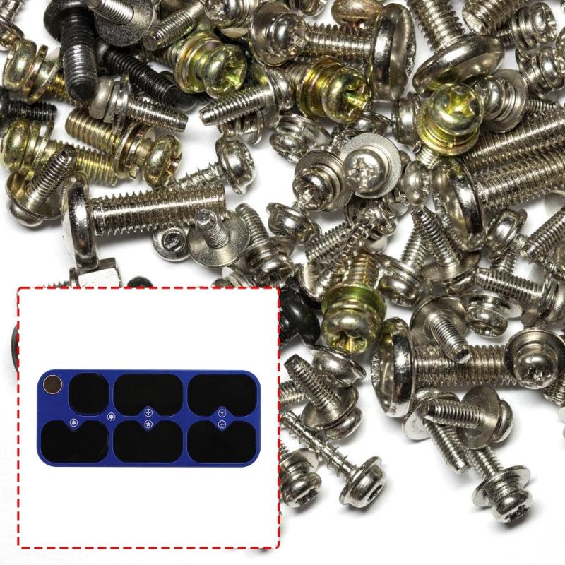 Portable Mini Magnetic Screw Holders Feature 6 Sections For Easy Access And Efficient Phone Maintenance Anywhere