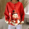 Women's Casual Shirts Long Sleeve Tops Button Up V Neck Loose Knit Fall Favorites For Women