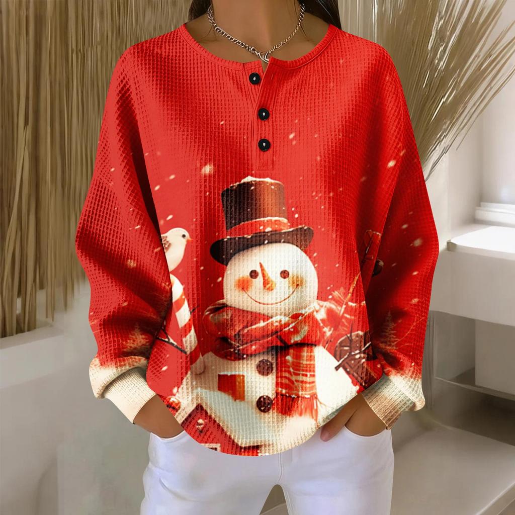 Women's Casual Shirts Long Sleeve Tops Button Up V Neck Loose Knit Fall Favorites For Women