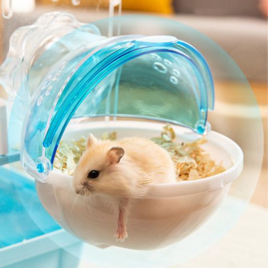 Hamster Bathroom Convenient Effective Plastic Pet Hamster External Bathroom for Home