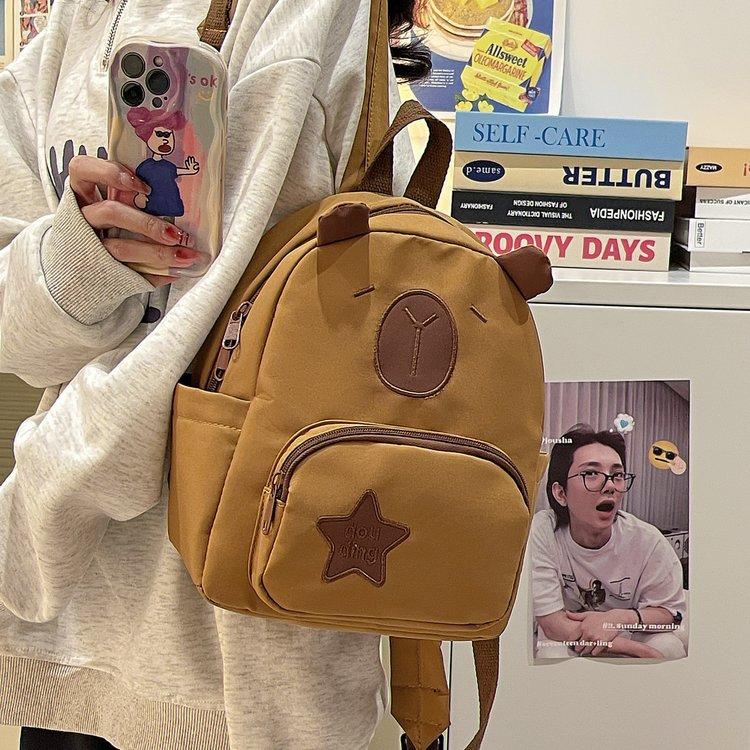 Schoolbag cute kapibara backpack 1011 new capybara schoolbag ugly cute funny student children travel backpack