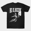 Er ist Rizzin Lustiges Jesus Basketball Meme Grafik Kurzarm T-Shirt