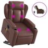 VidaXL Electric Massage Recliner Brown Faux Leather 3204567