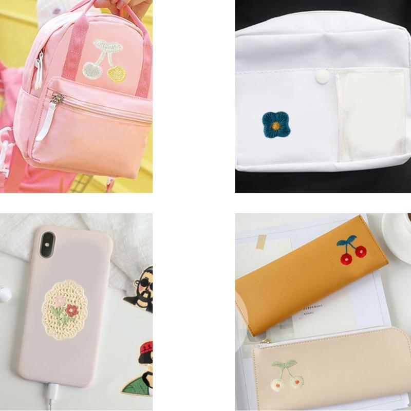10 Pcs Heart Iron On Patches Bows Repair Patches Sewing Patches Embroidered Patches for Clothing Jeans Hat Backpacks