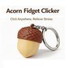 Acorn Button Clickers Fidget Toy Keychain Mini 3D Printing Toys Portable Finger Button Key Ring Decompression Gifts for Adults