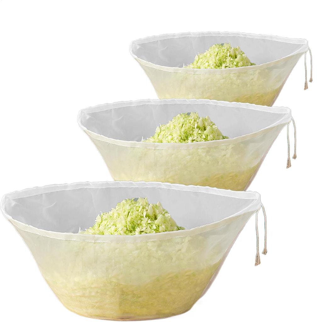 3pcs Reusable Nut Milk Bags Strainers Unbleached Nylon Cheesecloth Bag Food Cheese Yogurt Filter Kitchen Fine Mesh Strainer