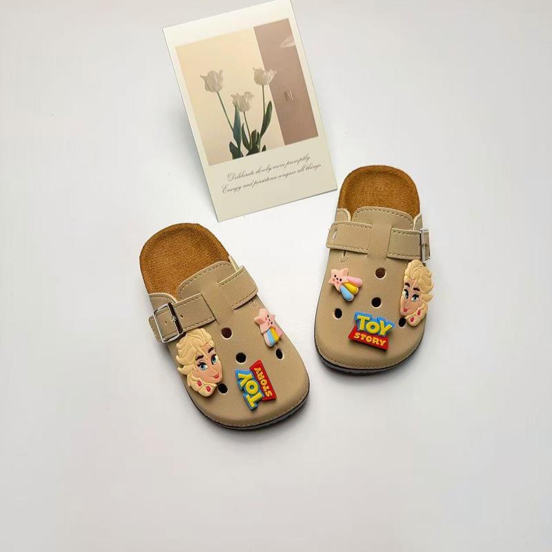 Medias Zapatillas de Verano Retro Unisex de Dibujos Animados Lindas para Niños Birkenstock con Suela Gruesa Antideslizante