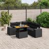 VidaXL Garden Lounge Set with Cushions 6 Pcs, Patio Sofas, Patio Furniture Set, Outdoor Furniture, Black 3272630
