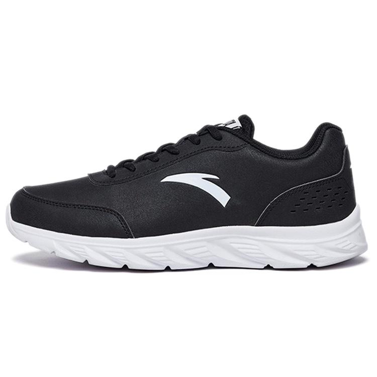 ANTA Running Series Sneakers Leather Black White Men s 91835529-1 EU 39