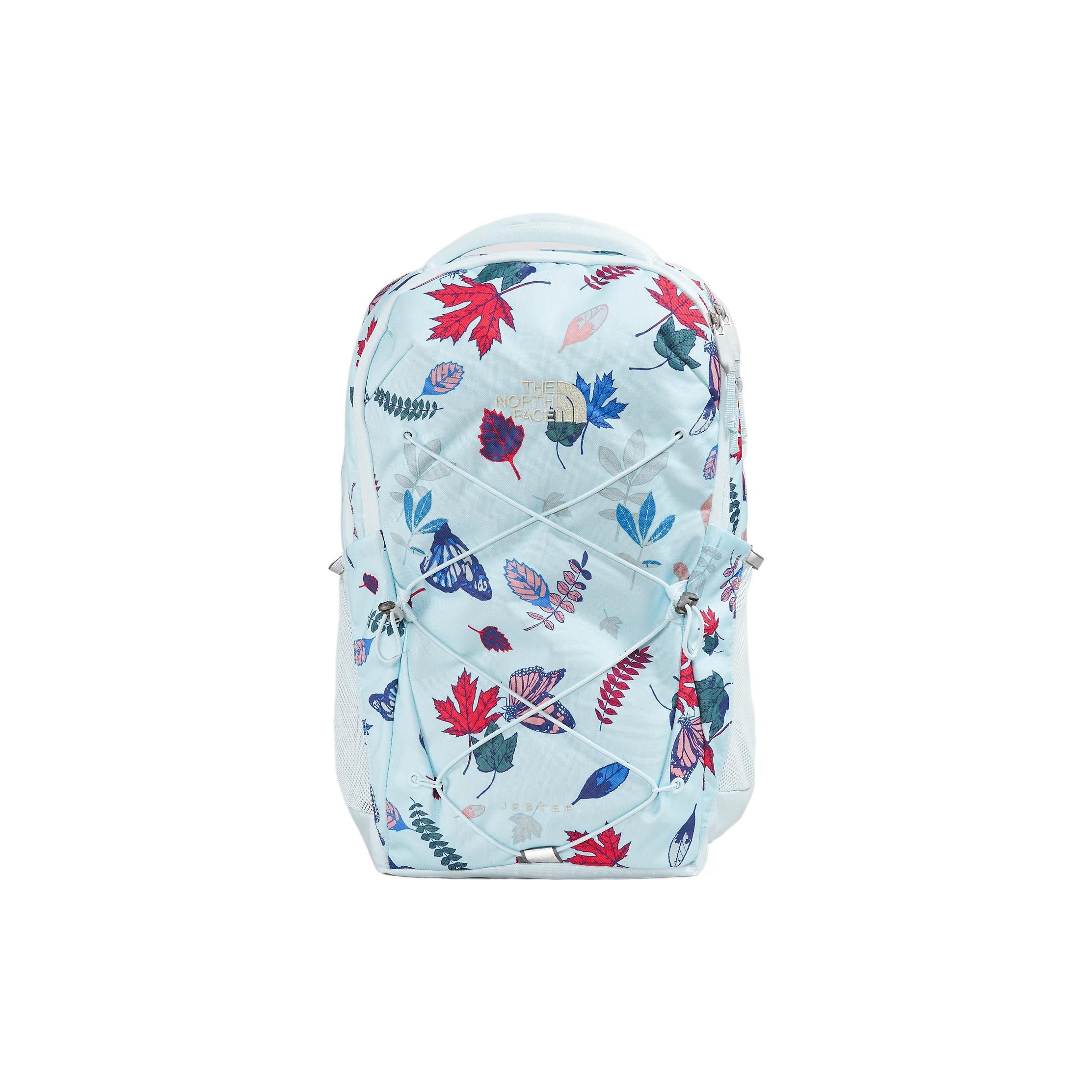 The North Face 22L Leaf Butterfly Print Zipper Backpack Women Backpack Blue NF0A3VXGO60 One Size 11900₽