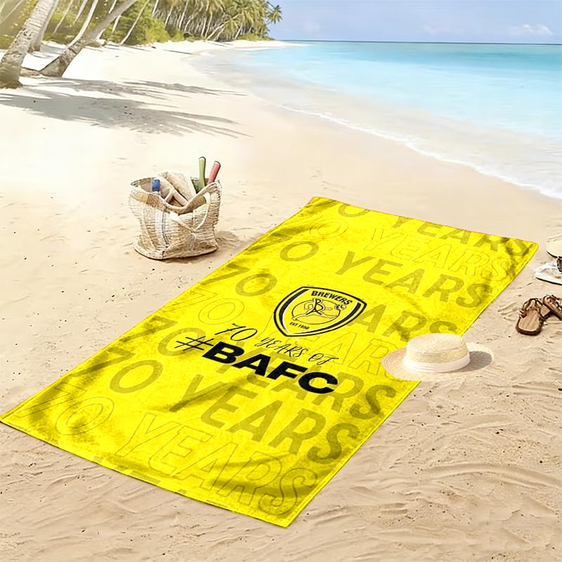 Burton Albion Fc Print Beach Towel Large Soft Quick Dry Towel For Beach Camping Swimming