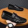 Univerzální prodyšné pánské ležérní mokasíny z Koreje - Trendy slip-on mokasíny v britském stylu