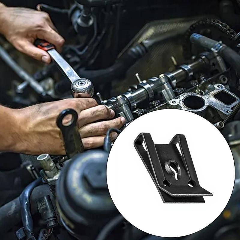 Universal Car Mudguard Fastener Stand Clip With Screw U Washer Rust Resistant Metal Bracket For Multiple Vehicle Models