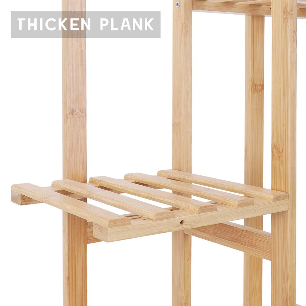 Multi Layer Plant Pots Stand Bamboo Flower Display Rack Home Storage Shelf