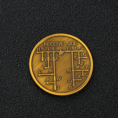 1Pcs Morse-code Learning Tools For Novice Radio Enthusiasts And History Buffs Morse-code Training Coin Commemorative Badge