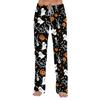 Women Loose Fit Casual Lounge Pants Halloween Printed Pajama Bottoms Soft Comfortable Sleepwear Elastic Waistband Drawstring