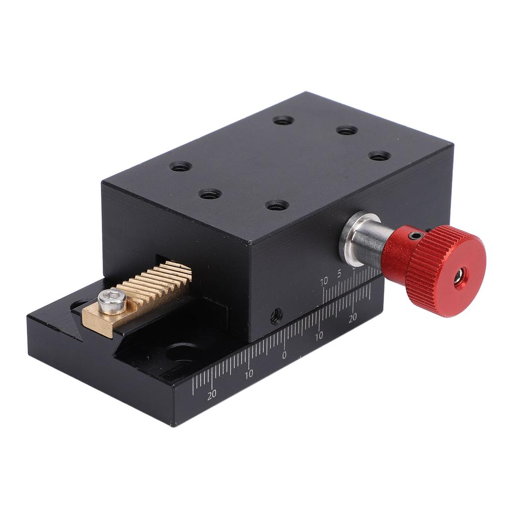 X Axes Displacement Platform 40mm Stroke Gears Manual Dovetail Groove Sliding Platform