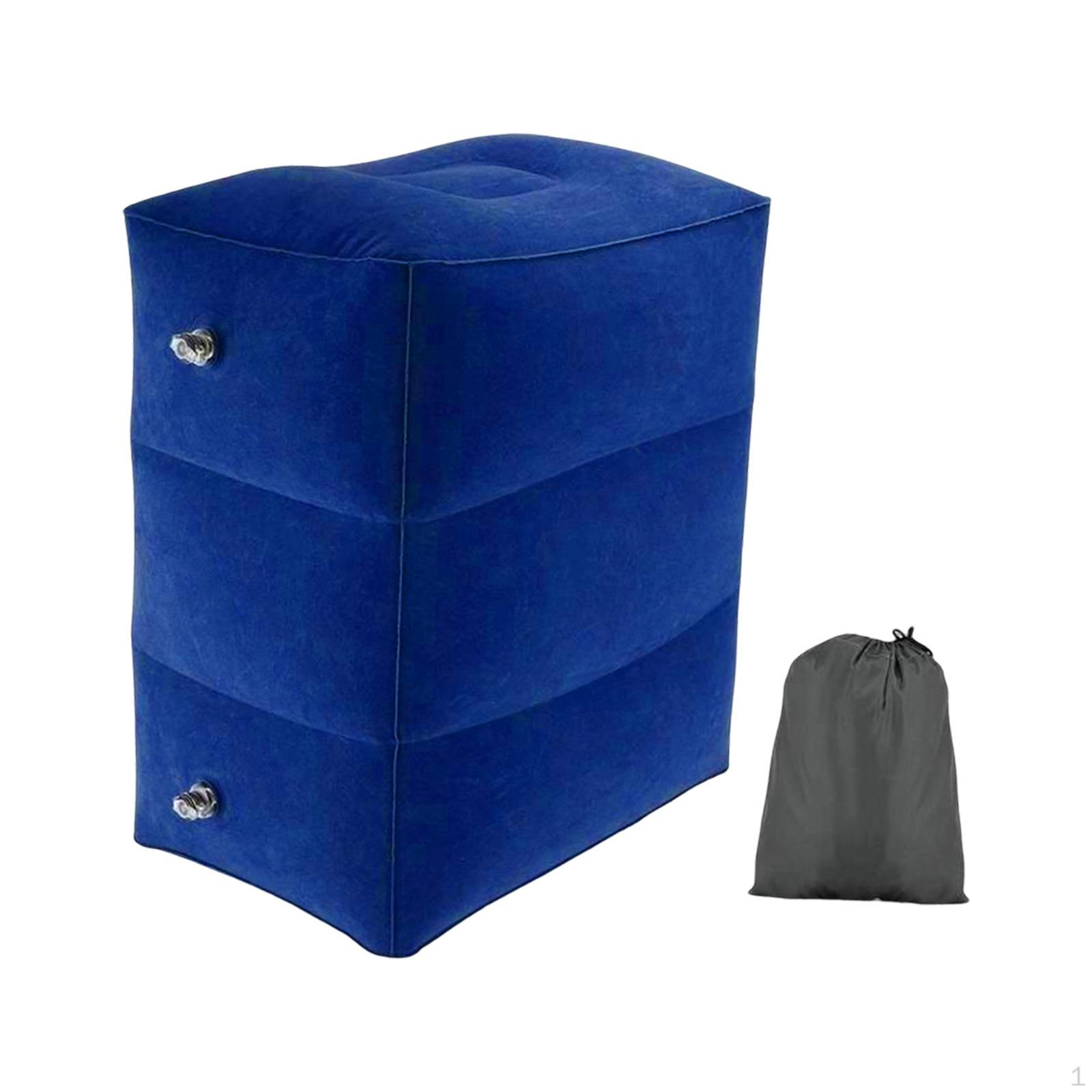 

Foldable Inflatable Footrest Pillow Kids Sleeping Bed Adjustable Compact Portable travel foot Rest синій