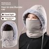 Lei Feng Cap, Warm Hooded Cap for Young Men and Women, Outdoor Windproof Cycling Cap, Cold-proof Face Mask and Neck Integrated Hooded Cap