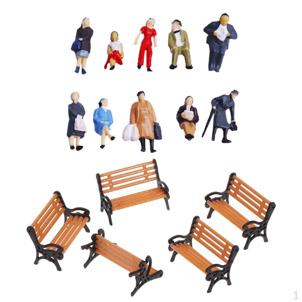 

Раскрашенные фигурки людей для модельной железной дороги, масштаб HO OO