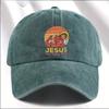 Versatile Retro Print Washed Vintage Soft Top Baseball Cap Unisex Outdoor Sunshade Baseball Cap