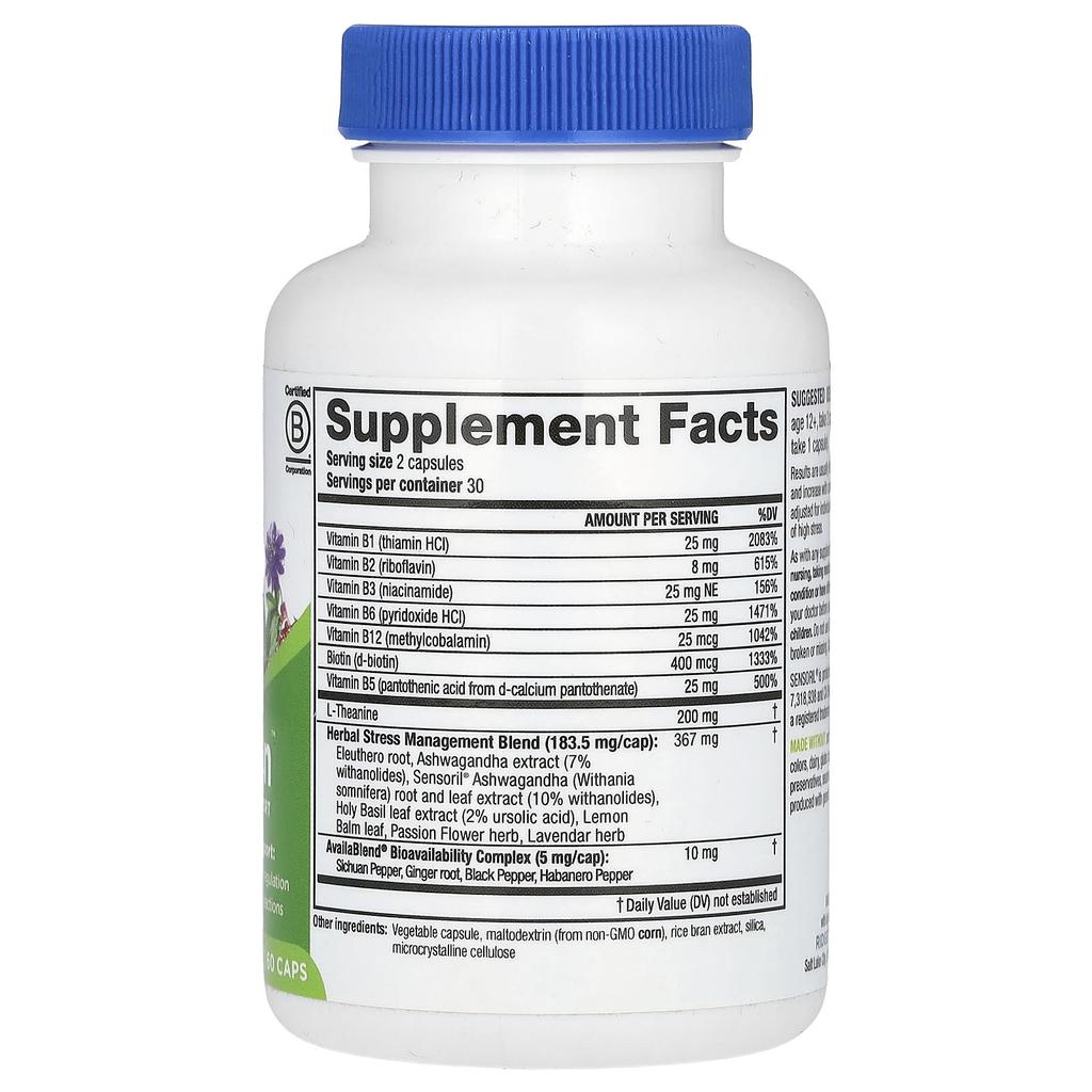 Serenizen, Stress Management Support, 60 Capsules