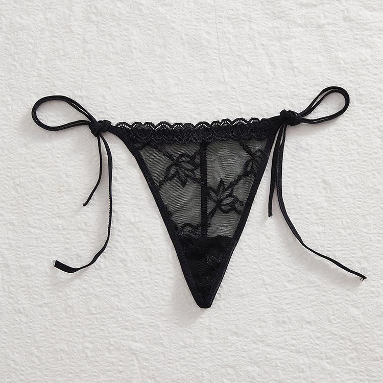 Damen Frühling und Sommer Sexy Transparentes Spitzen-Bindungs-String-Unterwäsche