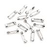 20pcs/lot 14 17 19 25 32mm 316 Stainless Steel Brooch Clip Pins Safety Brooch Settings Blank For DIY Jewelry Making Supplies