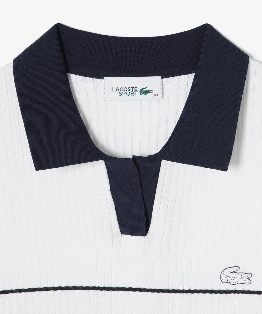 LACOSTE Women'S Textured Striped Polo Sweater Af230E-56G 166