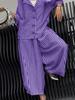 New Autumn Commute Style Floral Striped Loose Blazer Casual Suit Set
