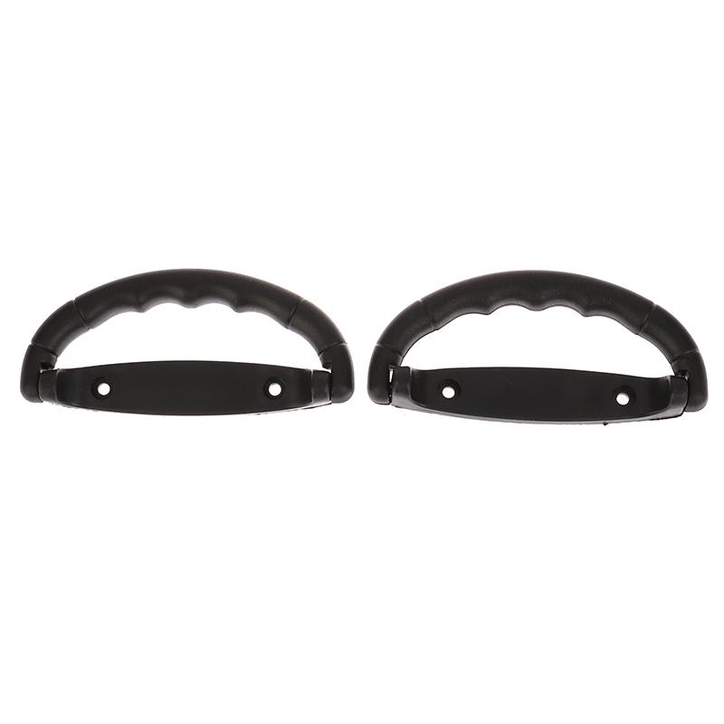 2Pcs Black Plastic Luggage Handle Suitcase Strap Pull Air Case Carrying Air Bag Grip Anti-Slip Knob Box Replacements