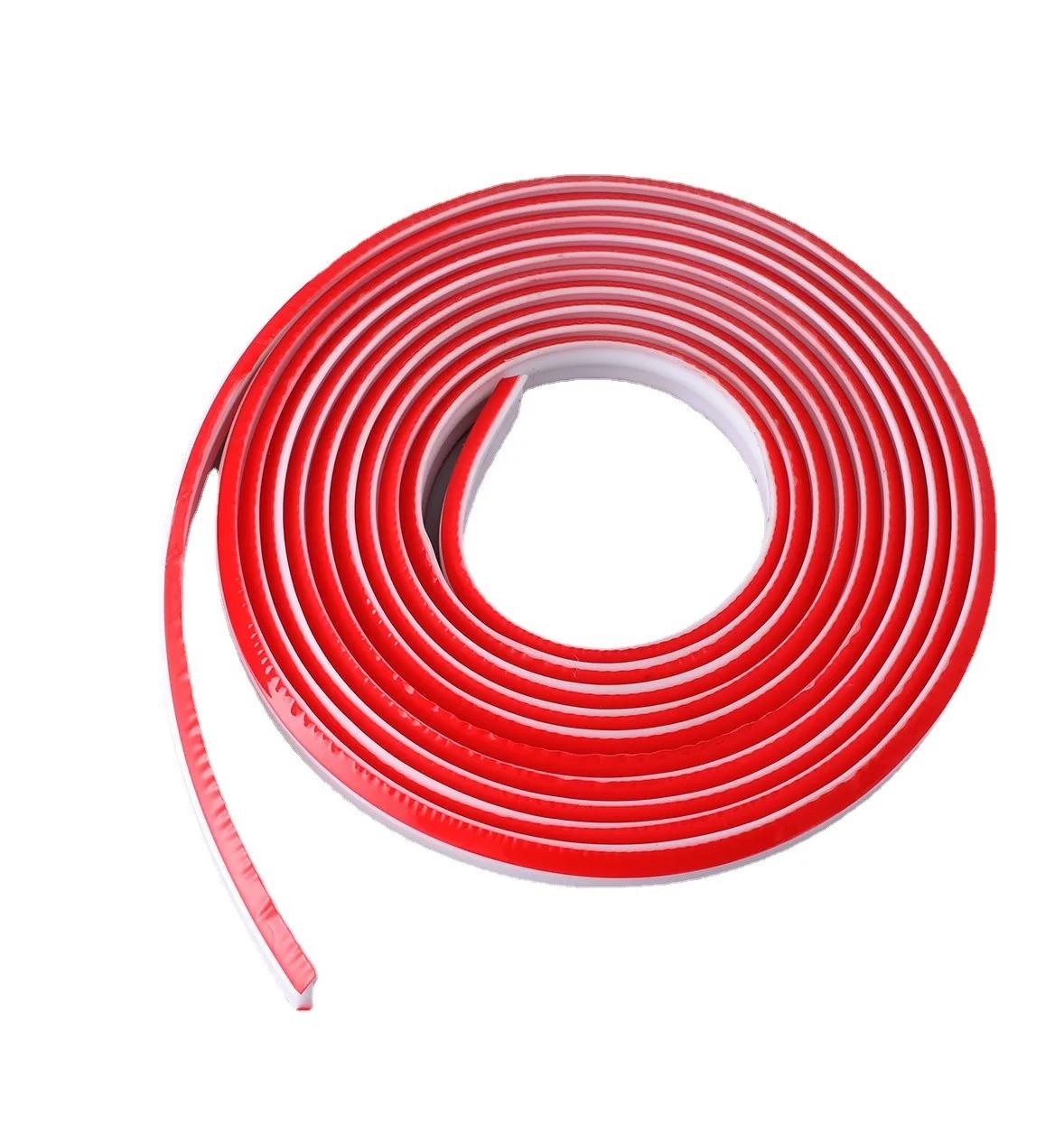 

1PC 78.74/196.85inch Soft Self-adhesive Line Decorative Trim Wall Corner Caulk Internal Skirting Strip Molding Edge Decor Strip 12x9mm 2m белый
