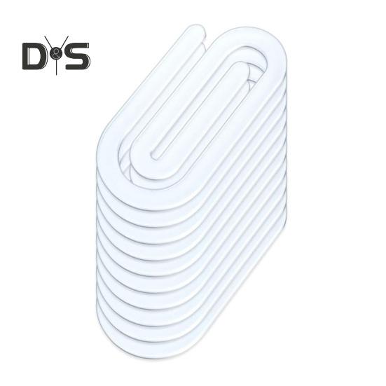 10 Pcs Sublimation Paper Clips Blank Acrylic Jumbo Paperclip for Heat Transfer DIY Paperclips for Bookmark Home School Office Supplies