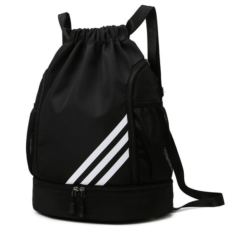 

New basketball bag with separate shoe compartment, men s large-capacity drawstring backpack, Oxford cloth training bag, customizable 33*16*45