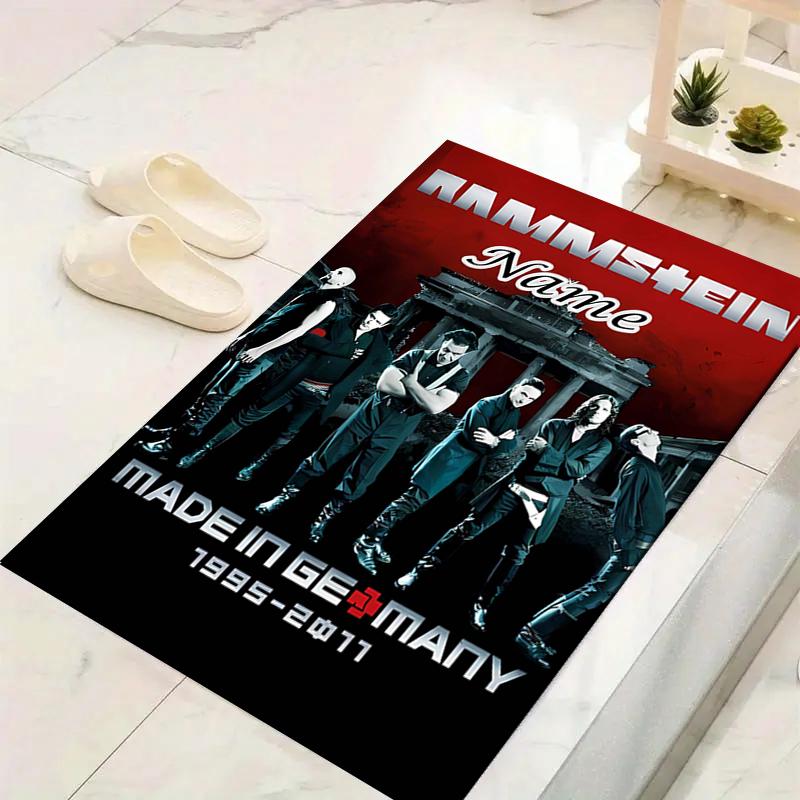 Custom 1Pc Rammstein Metal Music Band Rug Office Carpet Indoor Outdoor Entrance Doormat Nonslip Soft And Comfortable Living Room D2915231