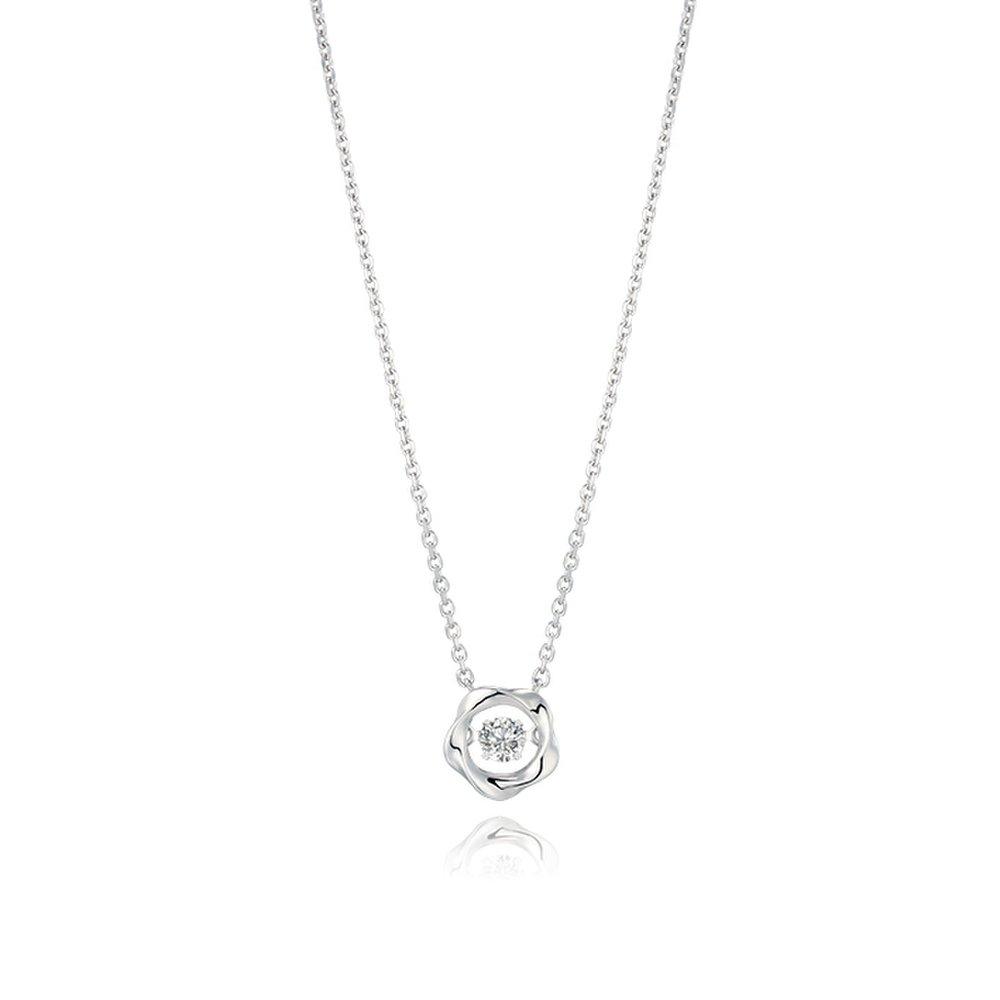 [Stonehenge]] Silver Dancing Stone Stella Necklace N0117