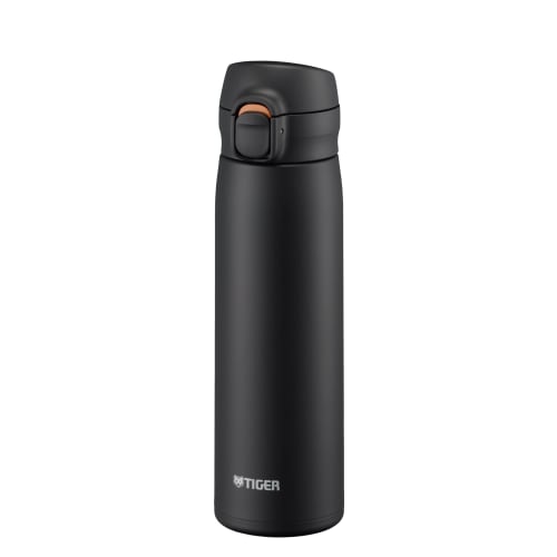 Tiger Thermos Water Bottle, 500ml, One-Push Stainless Steel, Dishwasher-Safe, Integrated Gasket, Easy-Drink Design, Integrated Lid and Gasket, Only Th
